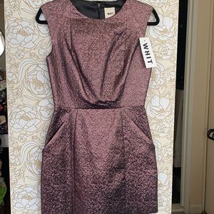 WHIT Metallic Pink Mini Dress